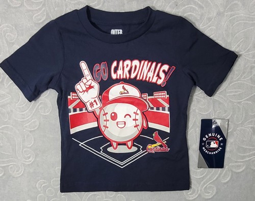 Toddler Navy Blue St. Louis Cardinals Ball Boy T-Shirt Size 18M - Picture 1 of 4