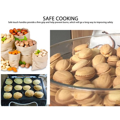 12-Piece Electric Walnut Cake Maker With Double Sided Heating - Bild 11 von 24