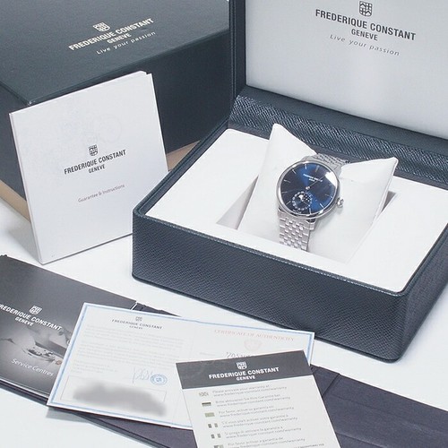 FREDERIQUE CONSTANT WATCH SLIMLINE MOONPHASE MANUFACTURE FC-705N4S6B BLUE MEN'S - Picture 9 of 9