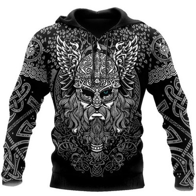 Viking 3D Hoodie Winter Gift Hooded Top Quality