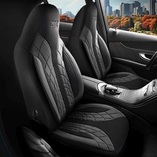 Fodere Per Sedili Auto Compatibili Con BMW Serie 2 In Grigio Nero 1100P053