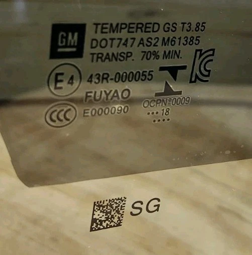 FRONT RIGHT OEM DOOR GLASS Fits 2016-2019 CHEVROLET CRUZE 13412496 DD12781GTN - Image 4 of 4