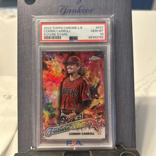 2023 Topps Chrome Corbin Carroll Logofractor Future Stars Rookie RC #FS-7 PSA 10
