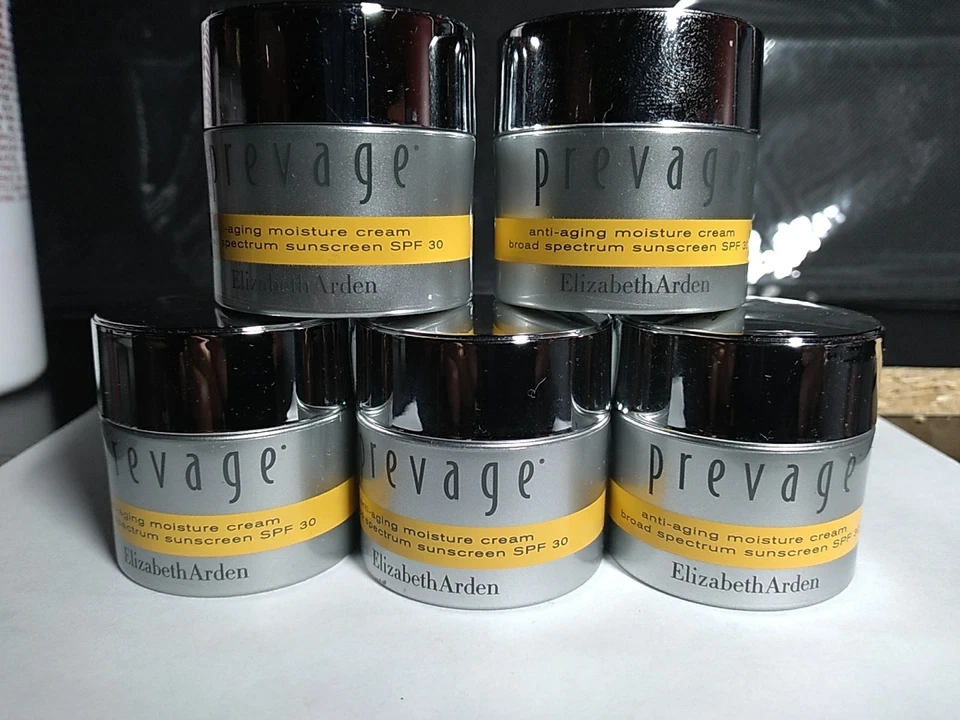 PACOTE COM 5 Elizabeth Arden Prevage creme hidratante antienvelhecimento, FPS 30 0,5 OZ/15g CADA - Imagem 3 de 4