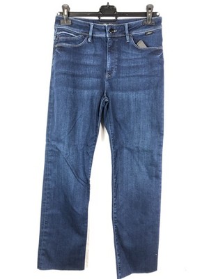 Mavi Damen Jeans Lili High-Rise Straight Crop Dunkel Blau W27