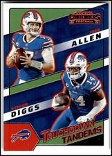 2022 Panini Contenders Josh Allen / Stefon Diggs Touchdown Tandems #TDT-BUF