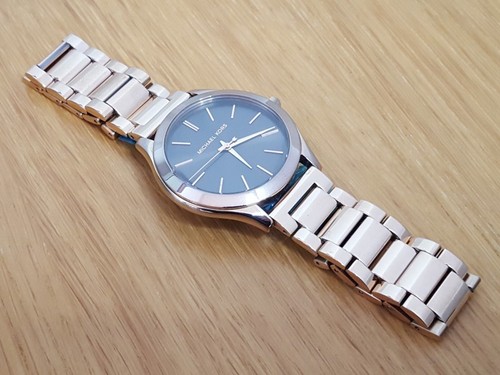 Damen Luxus Roségold Michael Kors MK3181 Slim Runway Bronze Zifferblatt Dress Watch - Bild 6 von 10