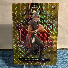 2024 Panini Mosaic - Rookies Michael Penix Jr. #308 Reactive Yellow Mosaic Prizm