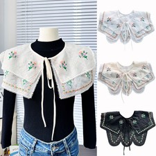 Detachable Fake Collar Wave Edge False Collar Hanfu Shoulder Warp Double-layer