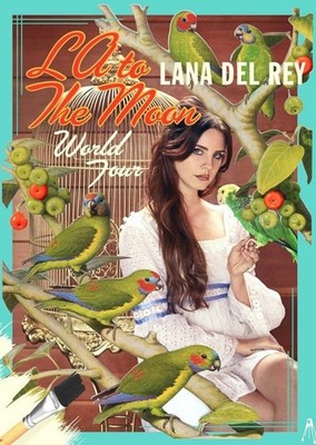 Lana Del Rey - LA to the Moon World Tour -  A4 Mini Print/Poster
