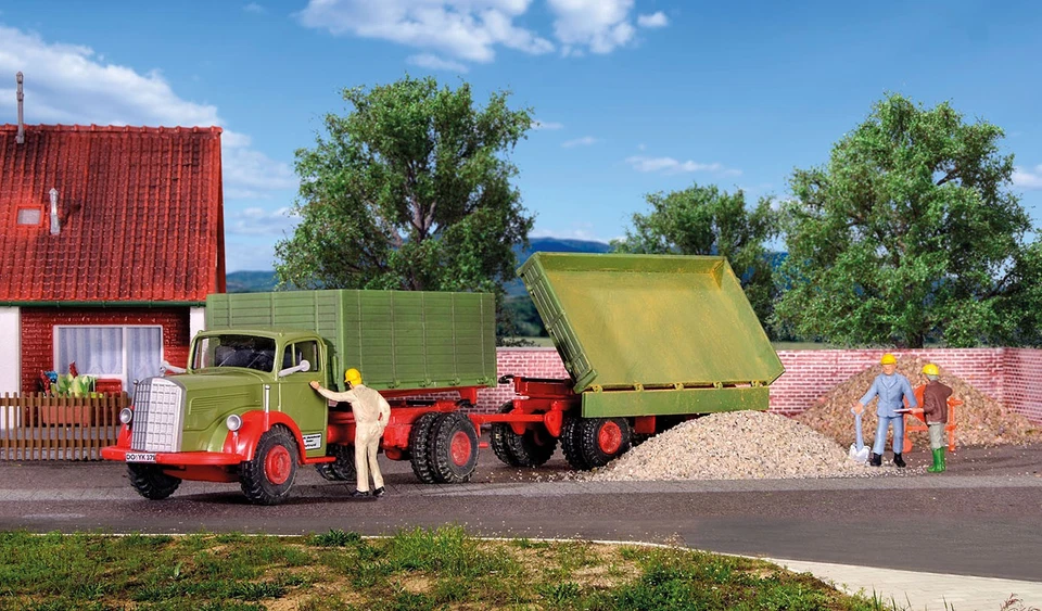 Kibri 14069 MB 6600 Kipper with Trailer, Kit, H0 - image 4 of 4