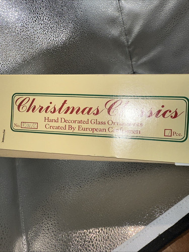 European Craftsman Christmas Classics iridescent Glass Tree Topper~Romania - Picture 4 of 6