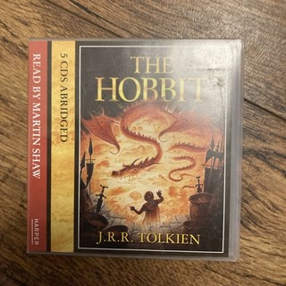 JRR Tolkien The Hobbit 5 CD Abridged Audio Book Read by Martin Shaw Good Cond