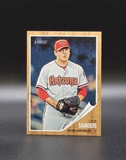 2011 Topps Heritage JOE SAUNDERS Short-Print SP Card #455 AZ Diamondbacks