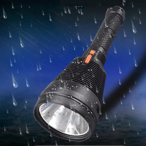 Adjustable Brightness Emergency Torch High Lumens Strong Light Searchlight - Picture 3 of 11