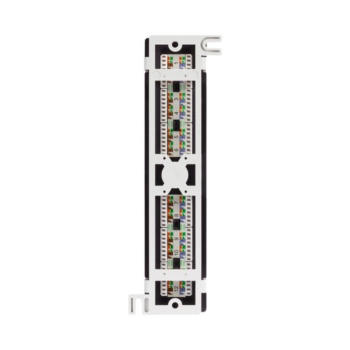 2 X 12-port Cat6 UTP LAN Mini patch panel w/surface wall mount bracket - Photo 3/3