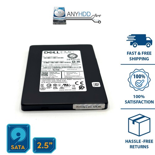 Dell EMC Micron 3.84TB SATA SSD – MTFDDAK3T8TDT – 04H1RX - 6Gbs 2.5" 100% Health - Picture 2 of 2