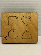 Accucut GIFT TAGS #2 MINI Wood Die Cutting Shape Large T1038 Gifts Card Tag