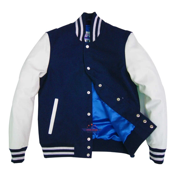 Classic Varsity Jacket Men Fashion College Baseball Bomber Style Jacket