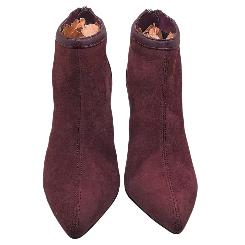 ADRIENNE VITTADINI Botín Gamuza Cuero Borgoña Talla 6M Foto 2 de 4