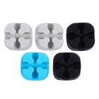 5pcs Silicone Cable Organizers Cable Clips Cord Holders (Assorted Color)
