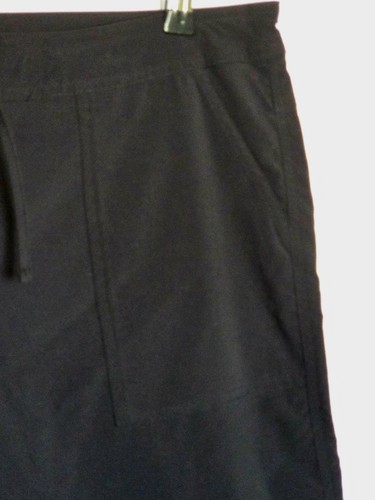 prAna Womens Shorts Sz Large Stretch Drawstring Bermuda Camping Hiking Black - Picture 8 of 12