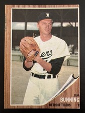 1962 Topps - Jim Bunning #460 Detroit Tigers ungraded EX