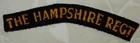 WW2 THE HAMPSHIRE REGIMENT BRITISH MILITARY SHOULDER TITLE PATCH CLOTH BADGE
