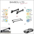 Jeu porte-skis 19" et barre transversale noire pour Subaru Impreza Wrx STI 08-12 4 pièces