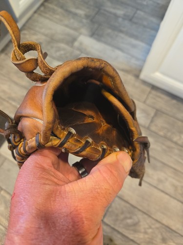Guante de béisbol Nokona BM-76 tiro a la derecha cuero línea profesional EE. UU. - Imagen 8 de 9