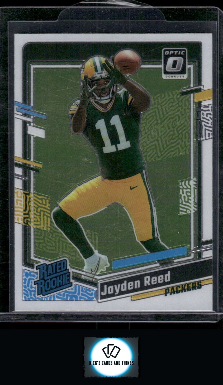 2023 Donruss Optic #239 Jayden Reed Holo