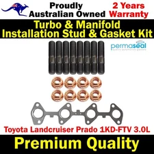 Permaseal Manifold Studs&Gasket Kit For Toyota Landcruiser Prado 1KD-FTV 3.0L