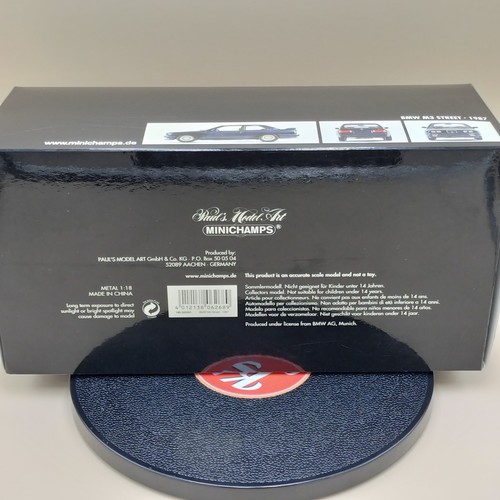 MINICHAMPS 1/18 BMW M3 STREET 1987 Blue metallic 180020301 - Picture 21 of 23