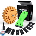 FOSHIO Eraser Wheel for Drill, Decal Remover Wheel with Adapter, Razor Blade