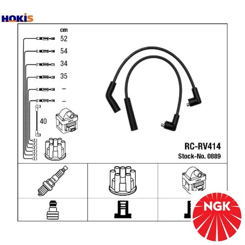 IGNITION CABLE KIT 0889 FOR ROVER 11 K2D 1.1L 14 K2F 1.4L 4cyl 200 Hatchback - Picture 1 of 12