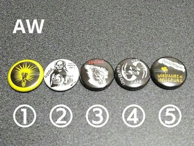 Hardcore Punk Badge Set 25mm Pins Collectible Music Band Logo Sticker
