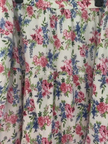 National Woman 3X Multicolor festival Floral Maxi Skirt Lined Peasant - Picture 4 of 16