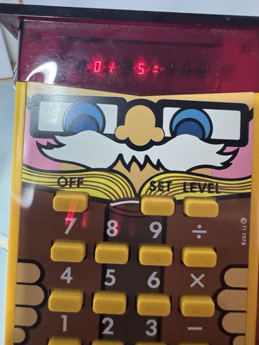 Vintage 1978 Texas Instruments Little Professor Test Quiz Calculator Working - Picture 7 of 11