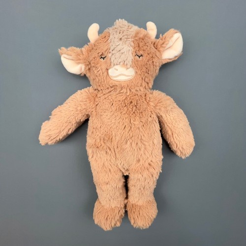Slumberkins Highland Kuh Plüsch hellbraun Lovey Stofftier Stofftier Schlafenszeit