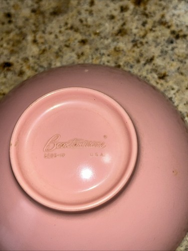 VINTAGE Boonton Ware MELMAC (1) Pink Berry Schüssel - Bild 5 von 7
