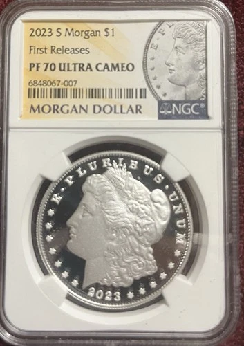 2023-S Morgan and Peace Dollar NGC PF70 Ultra Cameo 2pc Set (Z-0987)