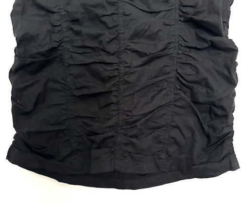 XCVI Wearables Aviana Black Ruched Stretch Poplin Dress Size M - Picture 5 of 7