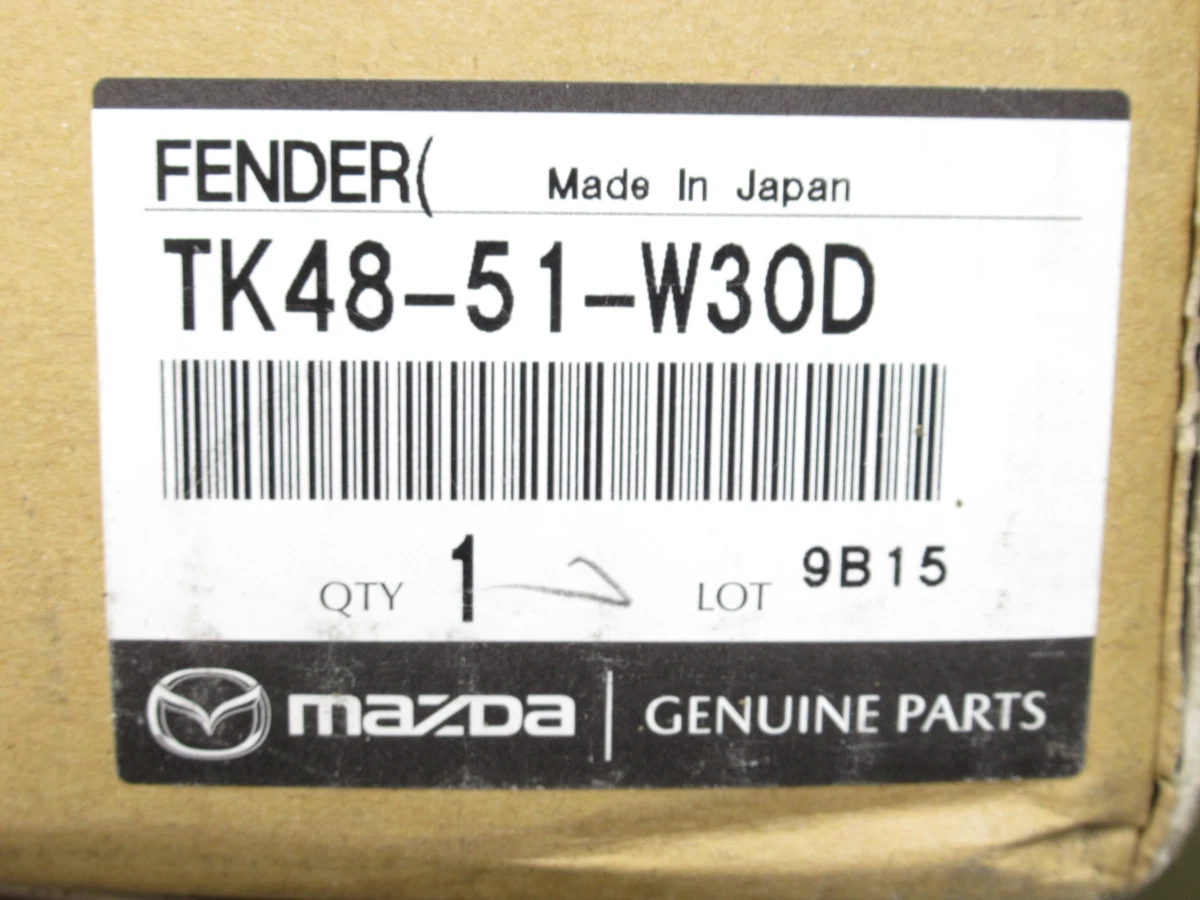 しおみページ Genuine OEM Mazda TK48-51-W30D Driver Front Wheel Opening Fender