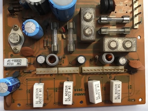 Sansui 8080db o 9090db..F-2656..Tarjeta de fuente de alimentación...funcionando. - Imagen 2 de 7