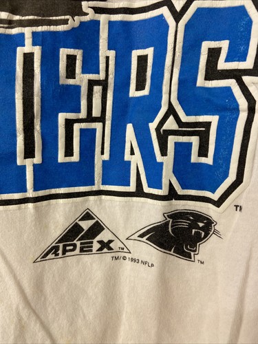 Camisa vintage Carolina Panthers 1993 talla L estampado en ápice - Imagen 3 de 11