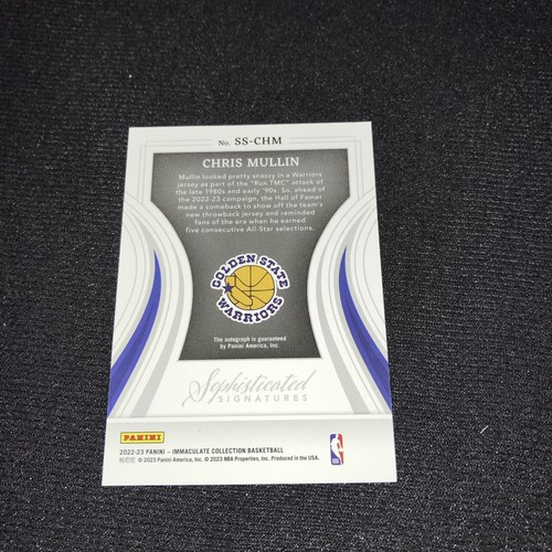 2022-23 Immaculate Collection Chris Mullin Sophisticated Signatures Auto #94/99 - Picture 2 of 2