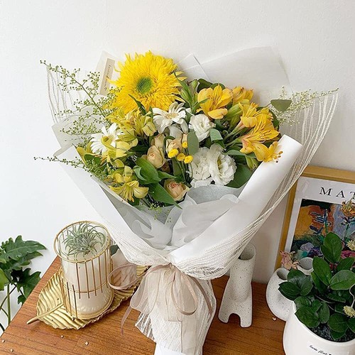 Korean Cotton Wrapping Flower Paper Non-Woven Waterproof Floral Bouquet Wraps... - Picture 7 of 7