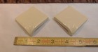 2 pcs. Glossy *Tan* Daltile #137 Canvas... Ceramic bullnose inside corner tile