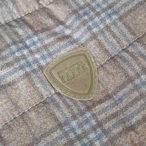 GIANFRANCO FERRE PUFFER QUILTED JACKET S / 36 TARTAN ZIP LOGO - Picture 9 of 18