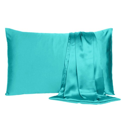 Funda de almohada de seda satinada funda de almohada King Queen estándar cubierta de cojín nueva - Imagen 92 de 251